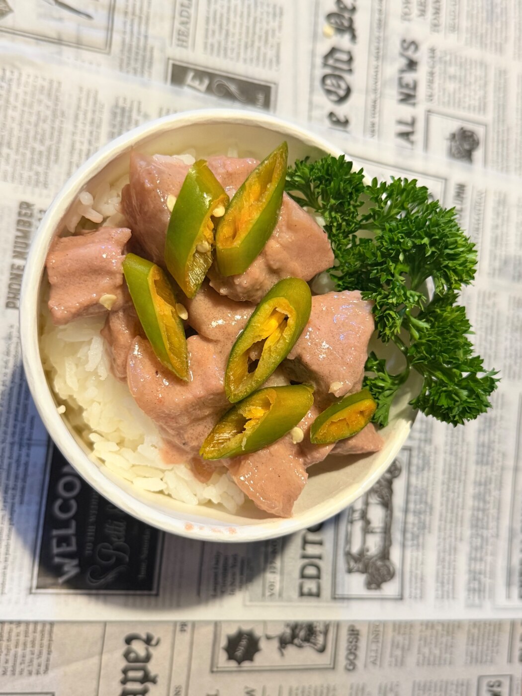 Filipino Fusion pork Bicol Express