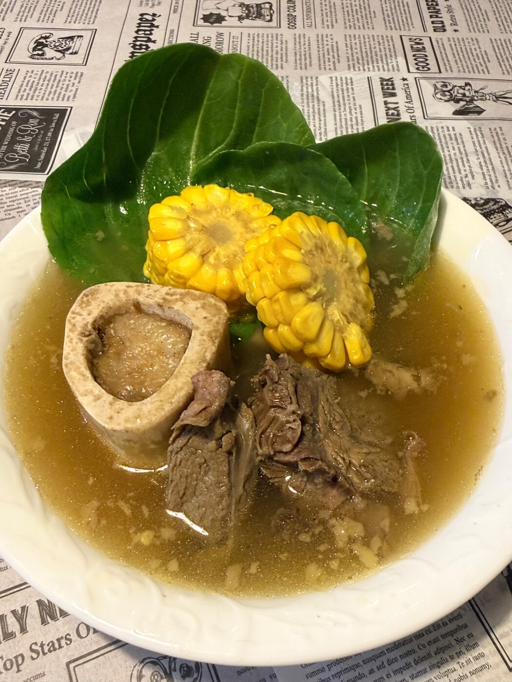 Filipino Fusion bulalo beef soup